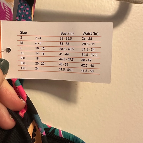 Tropical Floral Swim Ruffled Bikini Top - Picture 4 of 6